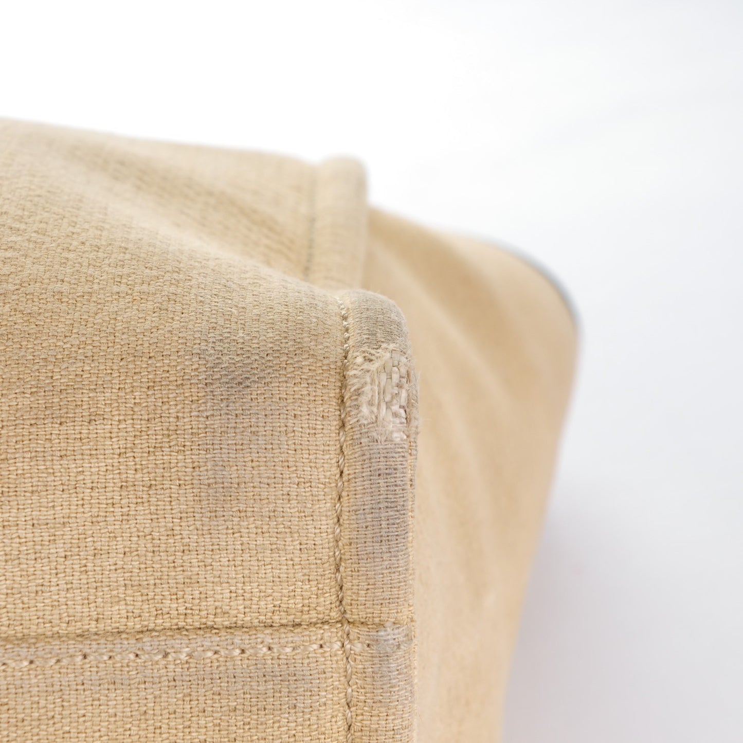 Canvas Large Deauville Tote Beige Black
