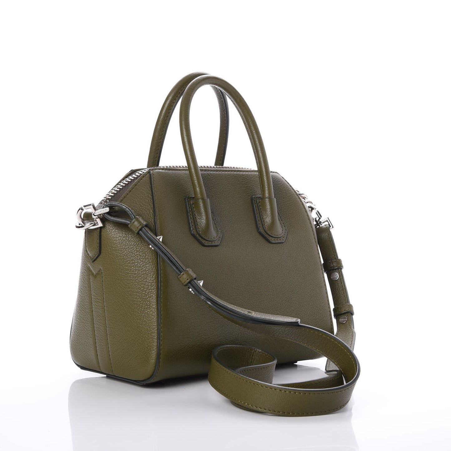 Sugar Goatskin Mini Antigona Khaki