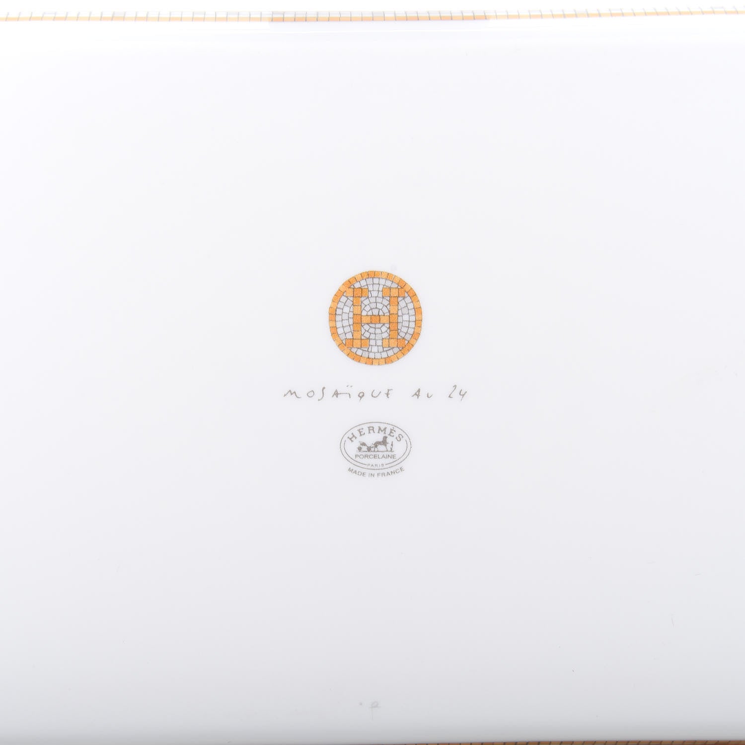 Hermes Porcelain Mosaique au 24 Sushi Plate 4 of 6