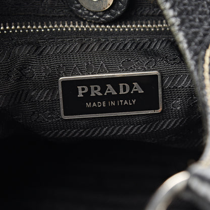 Prada Vitello Daino Shoulder Bag Black 5 of 13