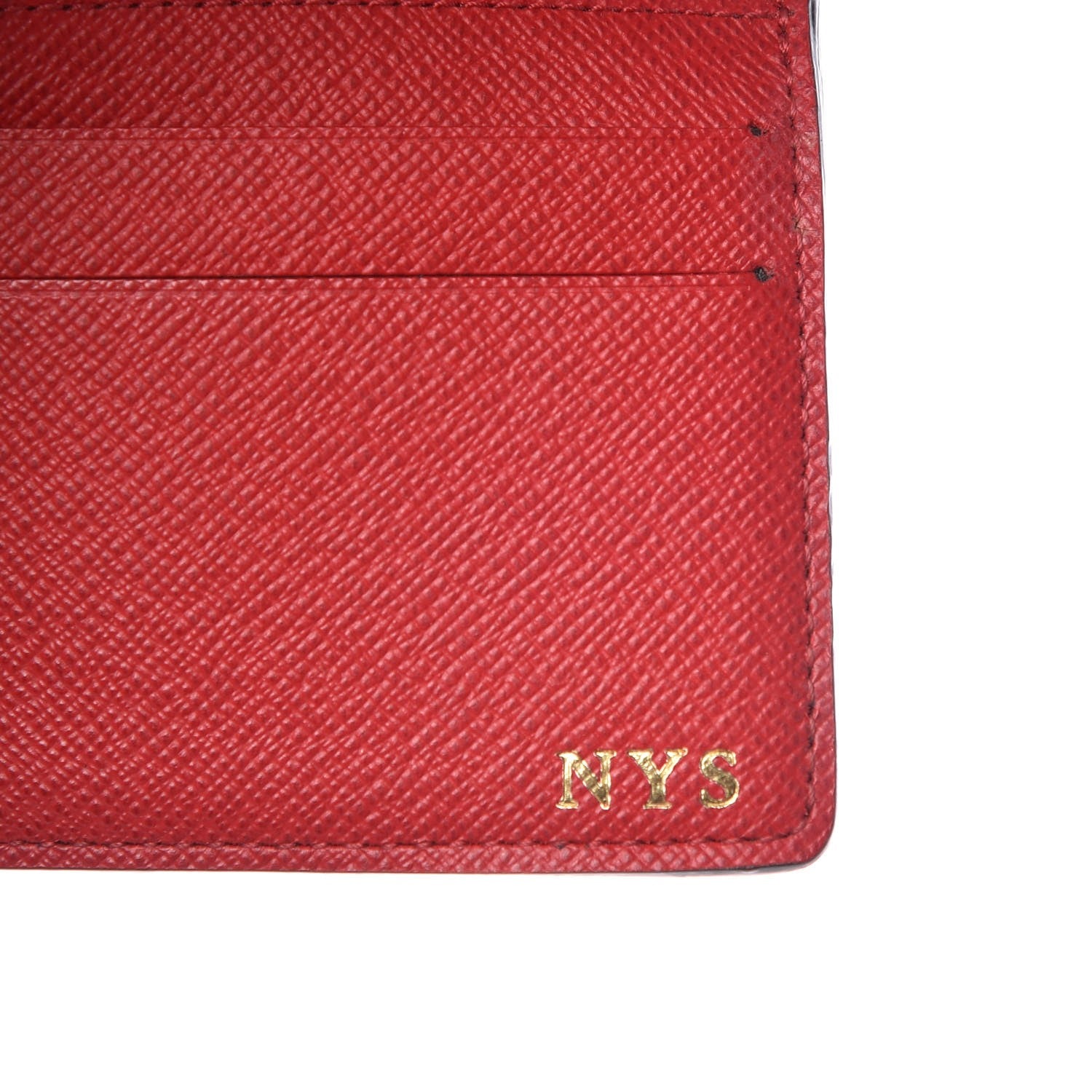 Louis Vuitton Damier Ebene Josephine Wallet Red 6 of 16