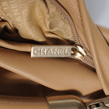 Chanel Calfskin CC Bucket Bag Beige 7 of 9
