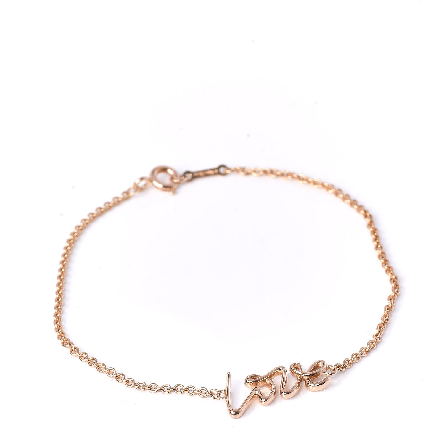 Tiffany 18K Rose Gold Paloma Picasso Graffiti Love Bracelet 1 of 5