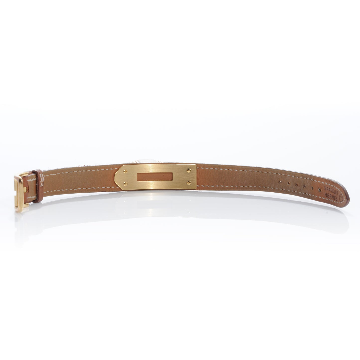 Stainless Steel Courchevel 20mm Kelly Cadena Quartz Watch Gold