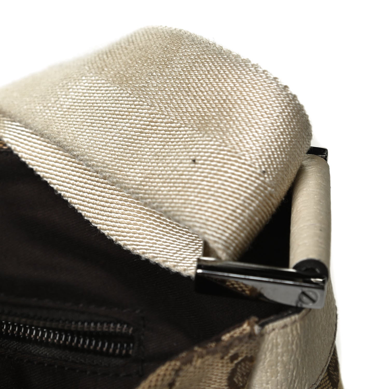 Gucci Monogram Small Flap Messenger Bag Beige Off White 18 of 22