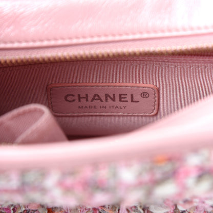 Chanel Tweed Calfskin Small Gabrielle Hobo Light Pink 6 of 10
