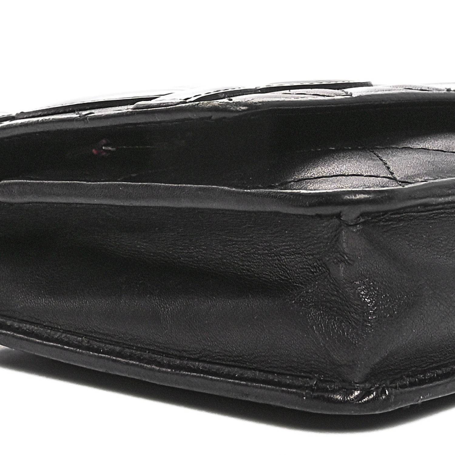 Chanel Calfskin Quilted Cambon Wallet on Chain WOC Black 10 of 13