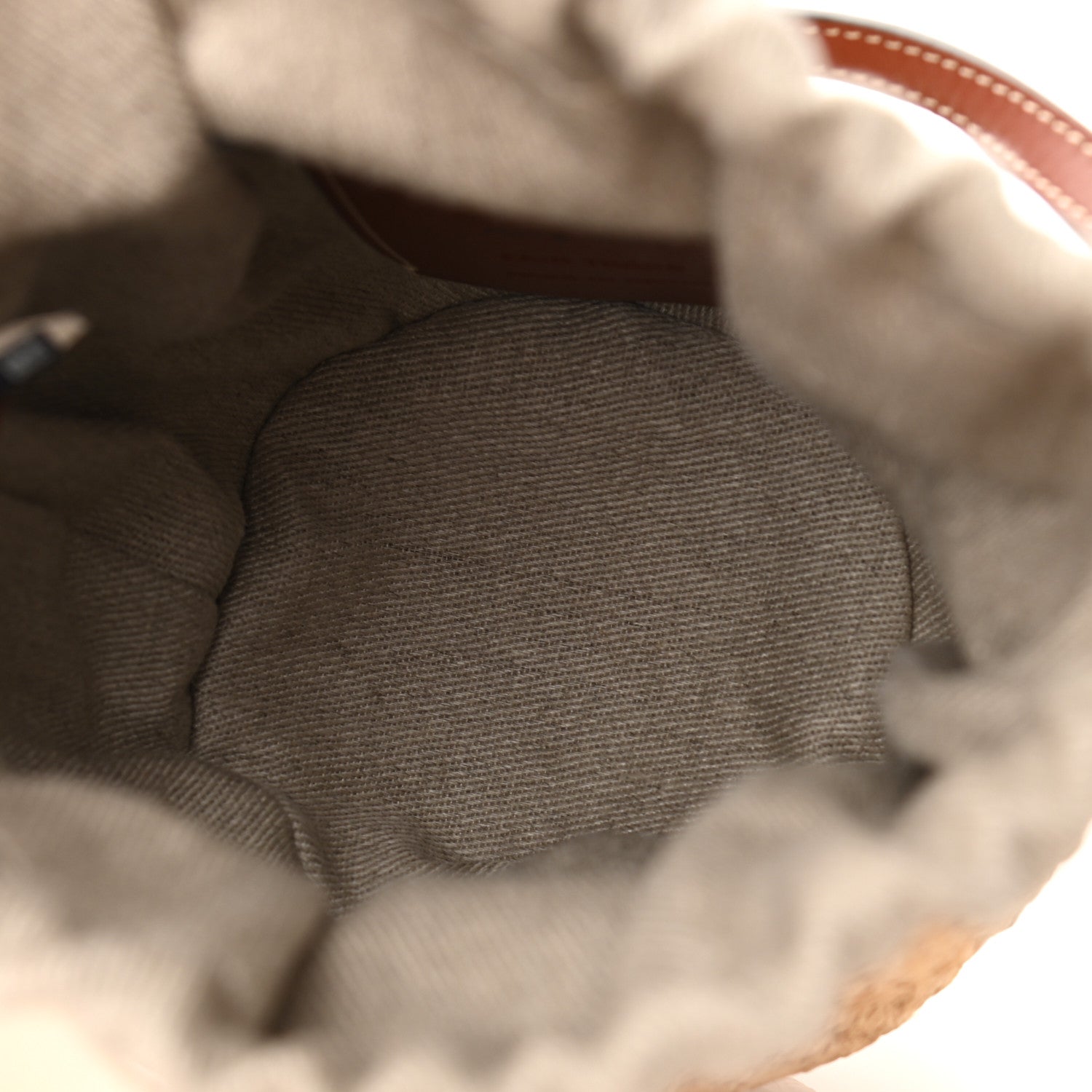 Chloe Raffia Calfskin Small Woody Basket Bag Brown 5 of 10