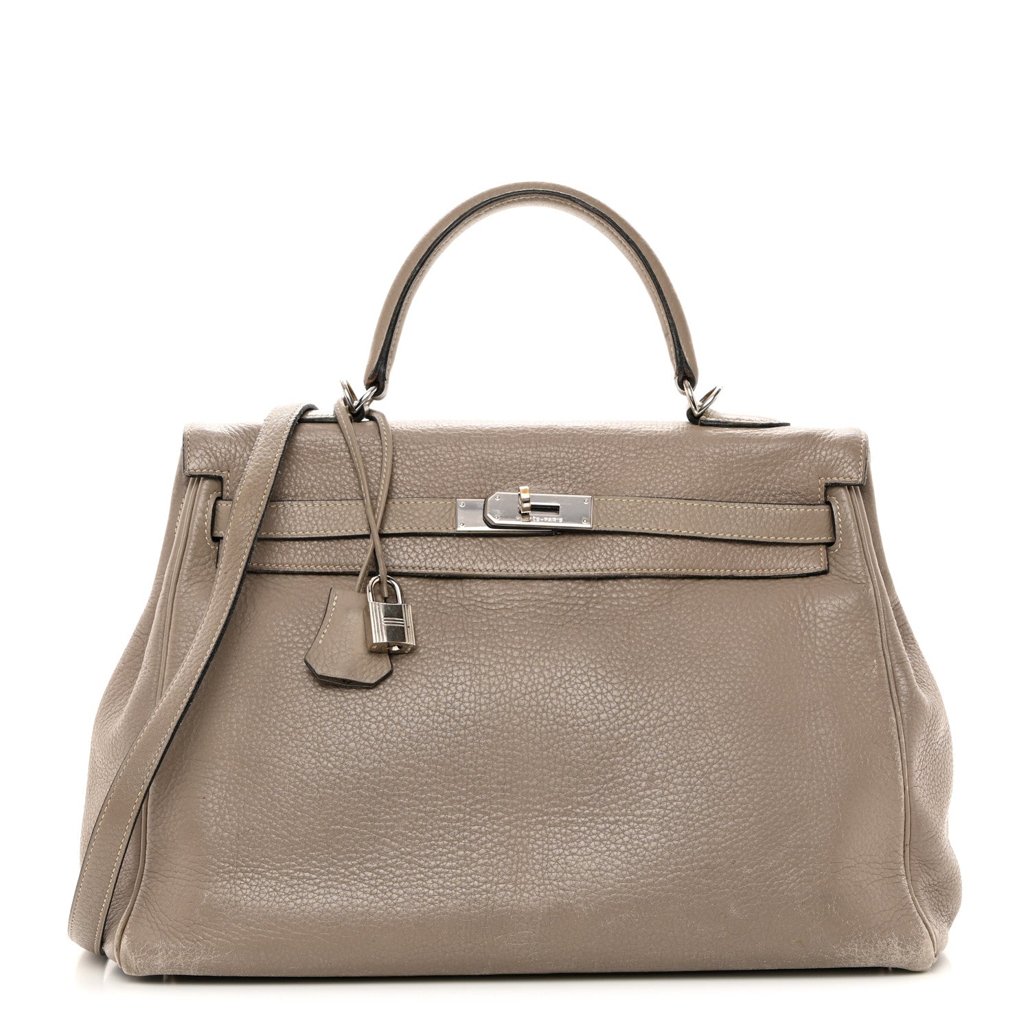Hermes Taurillon Clemence Kelly Retourne 35 Etoupe 1 of 27