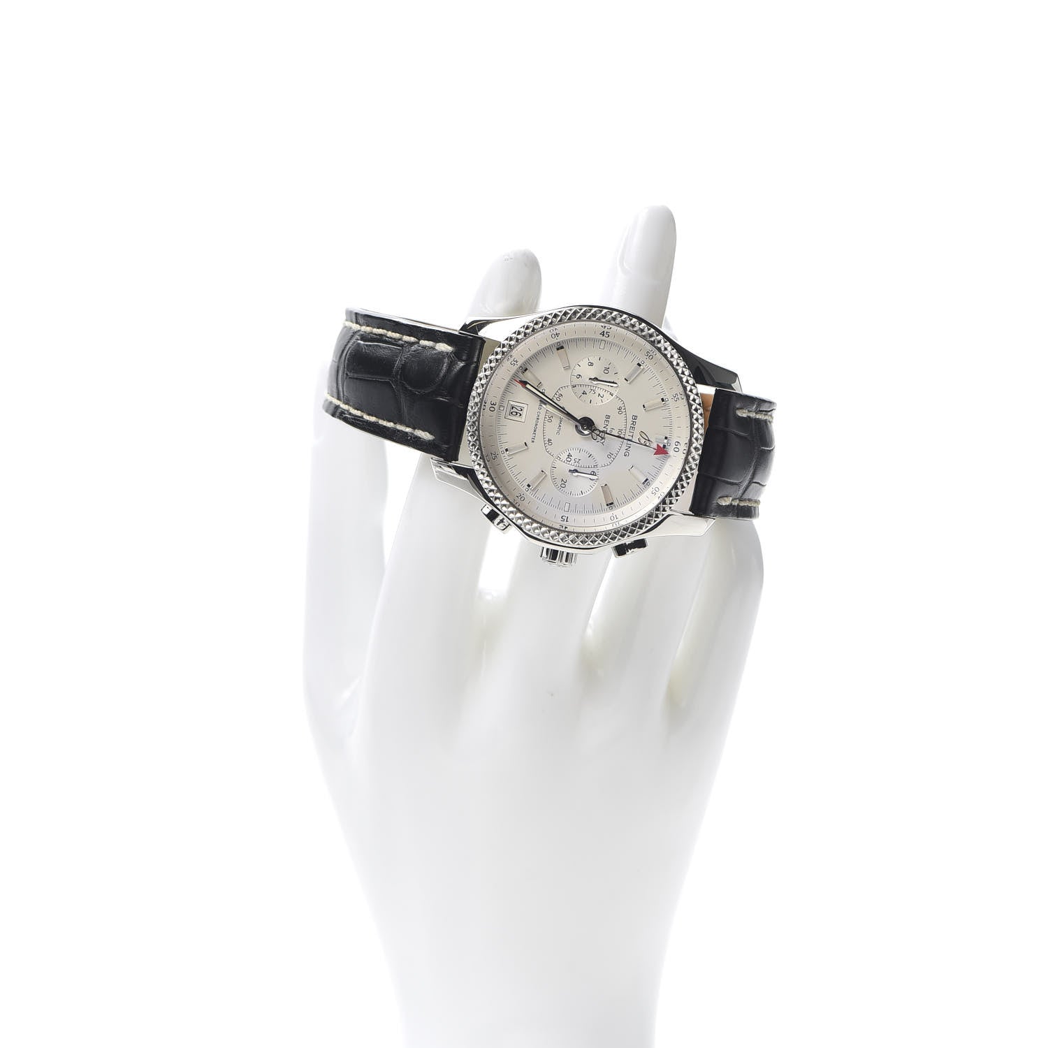 Breitling Stainless Steel Platinum Alligator 42mm Bentley Mark VI Automatic Watch P26362 2 of 9
