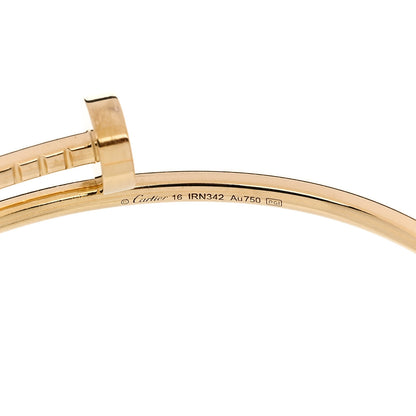 Cartier 18K Yellow Gold Small Juste Un Clou Bracelet 16 3 of 4
