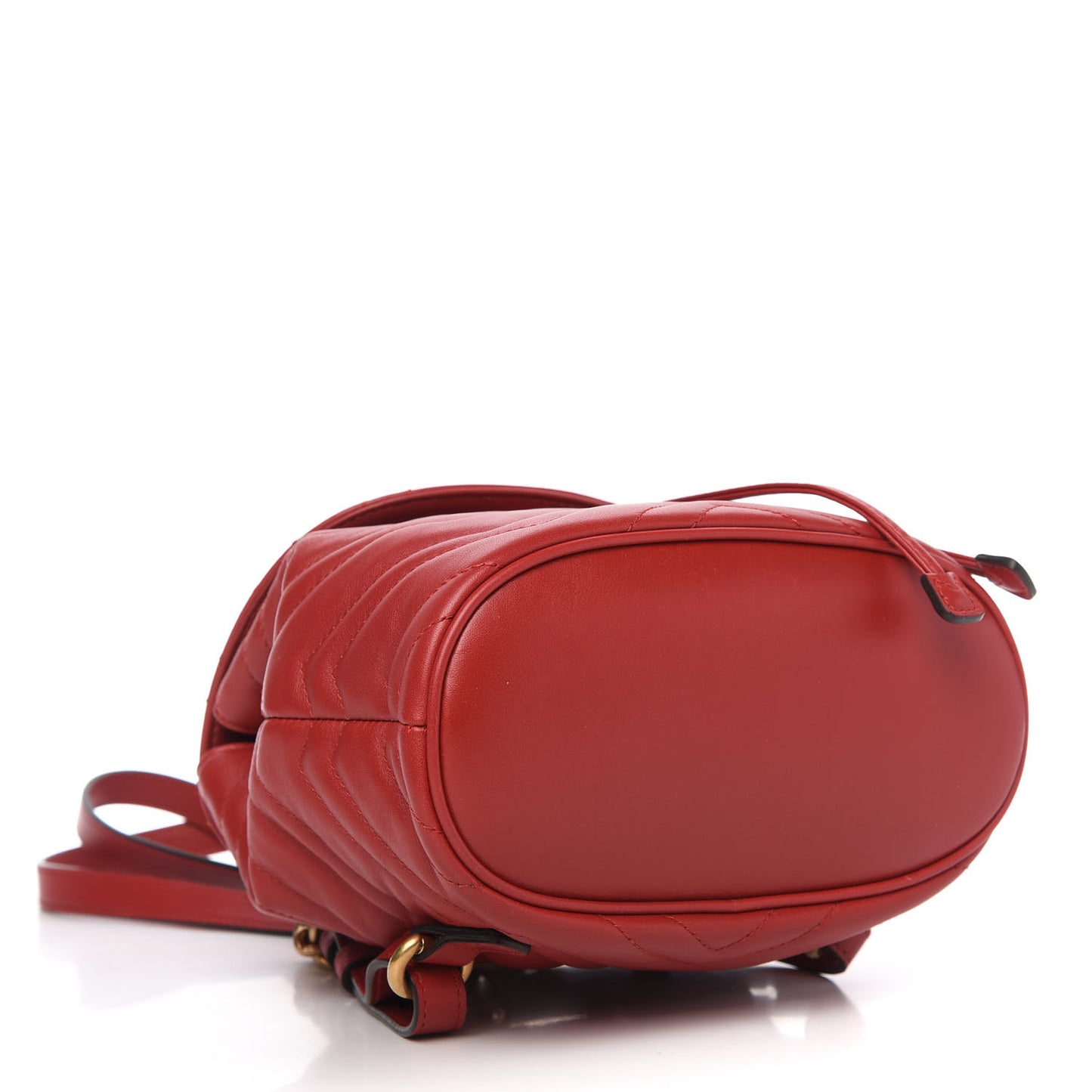 Calfskin Matelasse GG Marmont Flap Backpack Hibiscus Red