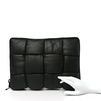 Bottega Veneta Calfskin Maxi Intrecciato Puffy Laptop Pouch Camping 2 of 8