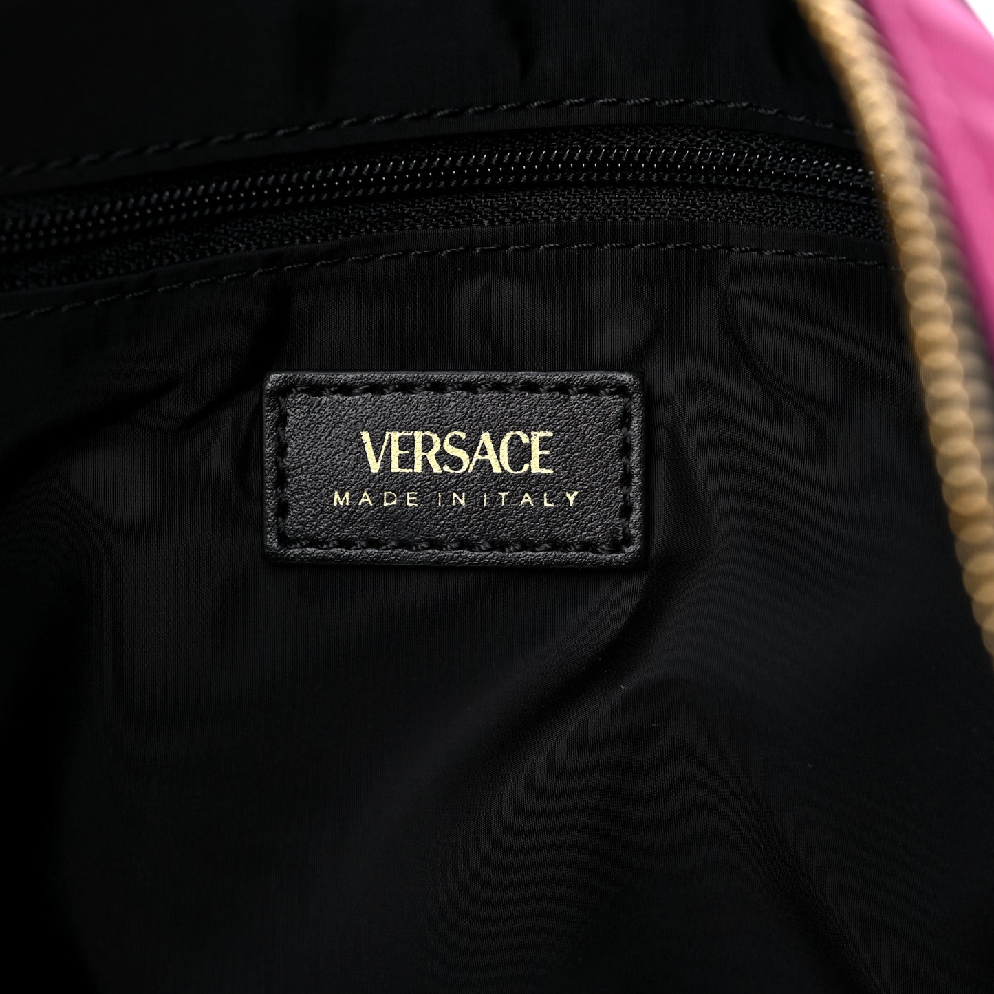 Nylon Medusa Tote Dahlia Black