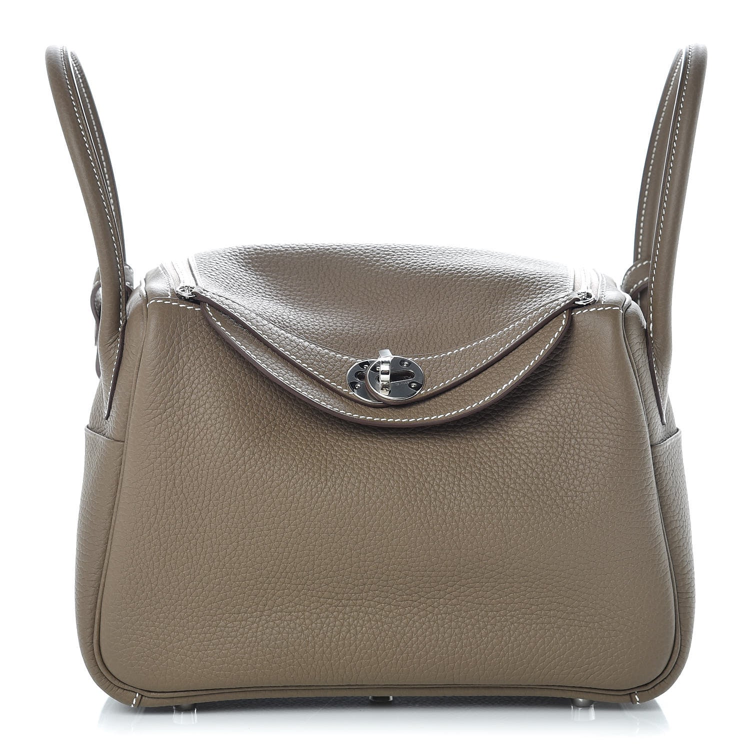 Hermes Taurillon Clemence Lindy 26 Etoupe 1 of 10