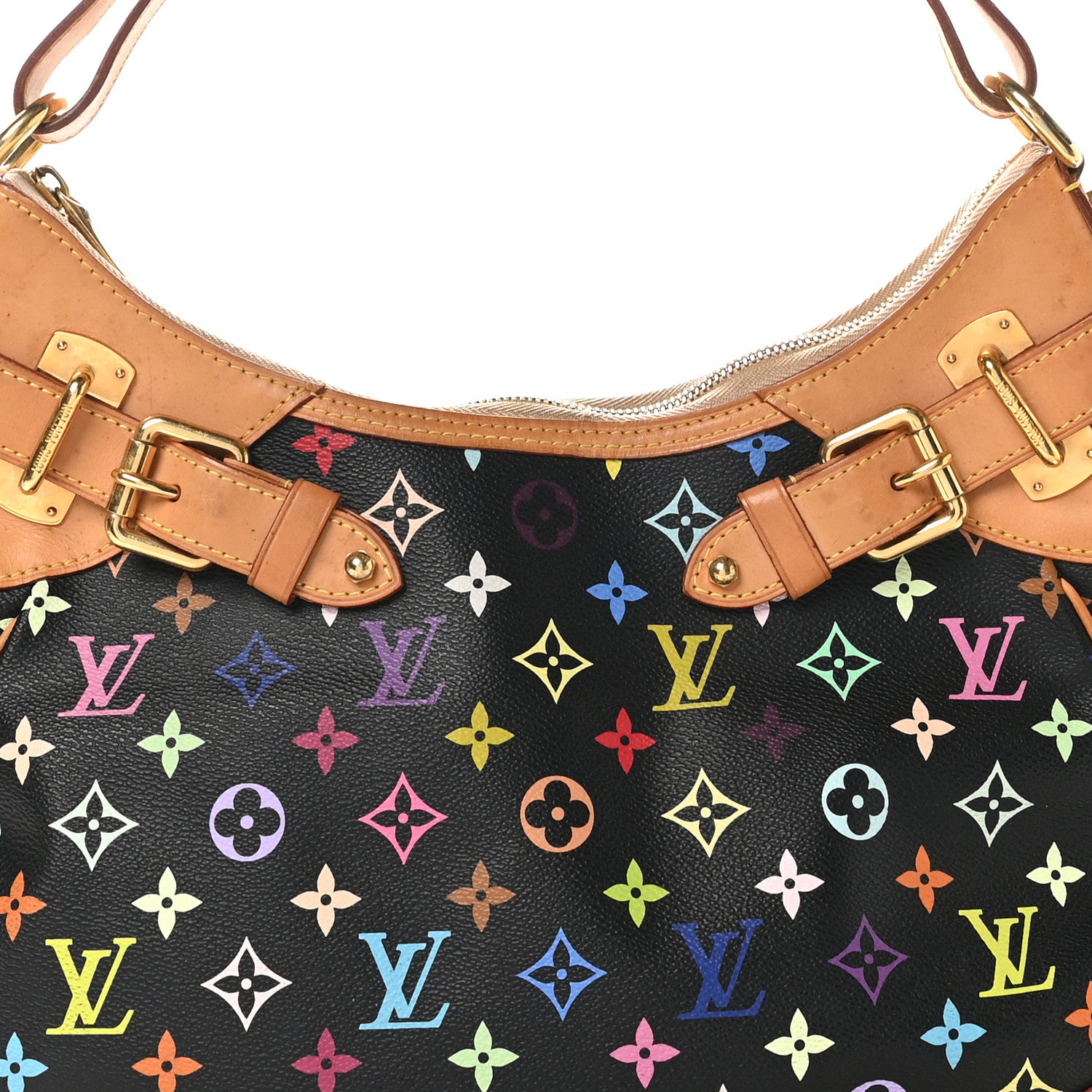 Louis Vuitton Monogram Multicolor Greta Black 7 of 9