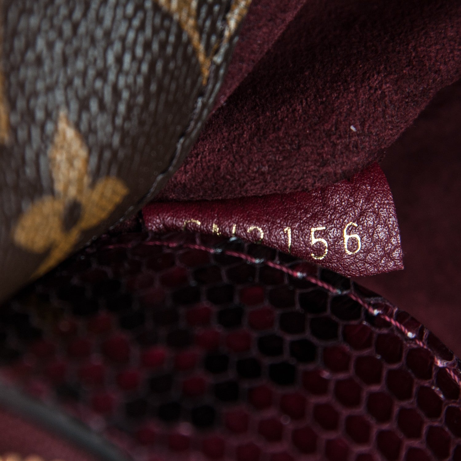 Louis Vuitton Python Monogram Pallas Bordeaux 7 of 7