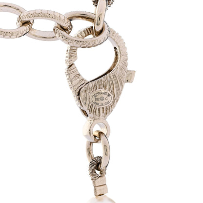 Chanel Pearl Crystal CC Camellia Short Necklace Gold 5 of 5