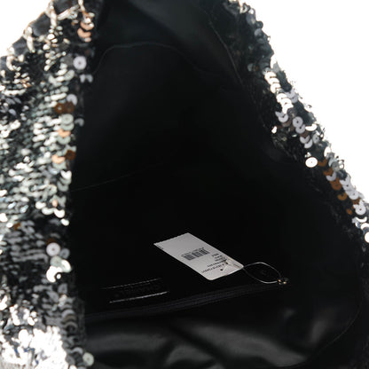 Chanel Sequin Summer Night Drawstring Tote Black 5 of 7