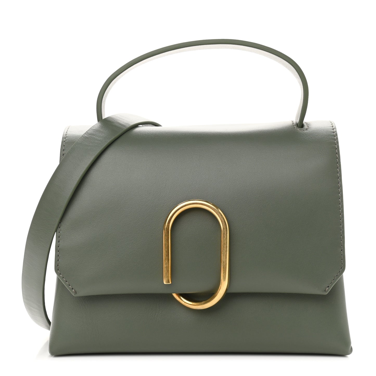Smooth Calfskin Mini Alix Top Handle Satchel Cactus