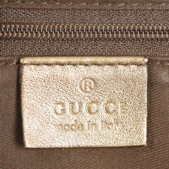 Satin Monogram Medium Abbey Shoulder Bag Bronze