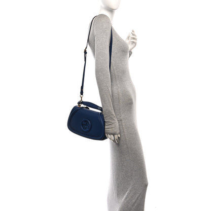 Gucci Roxy Calfskin Medium Blondie Top Handle Bag Blue Agata 2 of 9