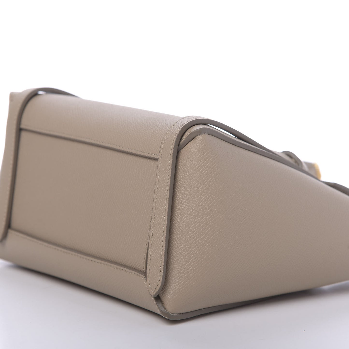 Grained Calfskin Nano Belt Bag Light Taupe