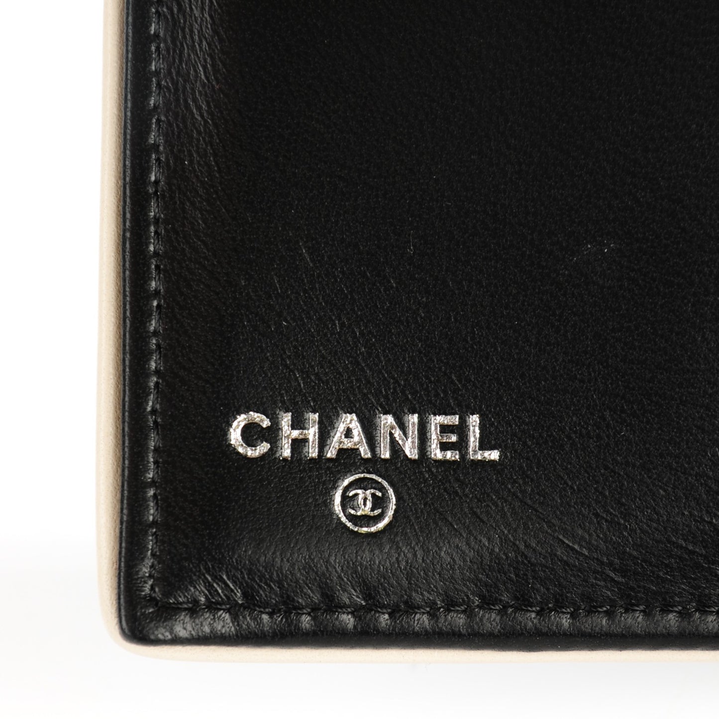Lambskin Large Flap Wallet Black