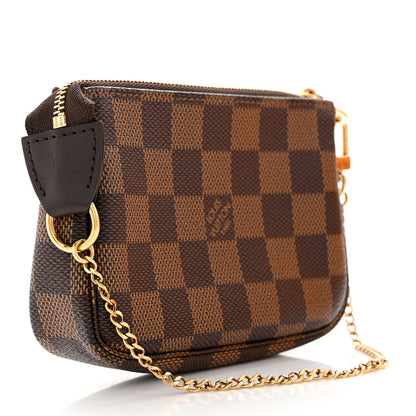 Louis Vuitton Damier Ebene Mini Pochette Accessories 3 of 8