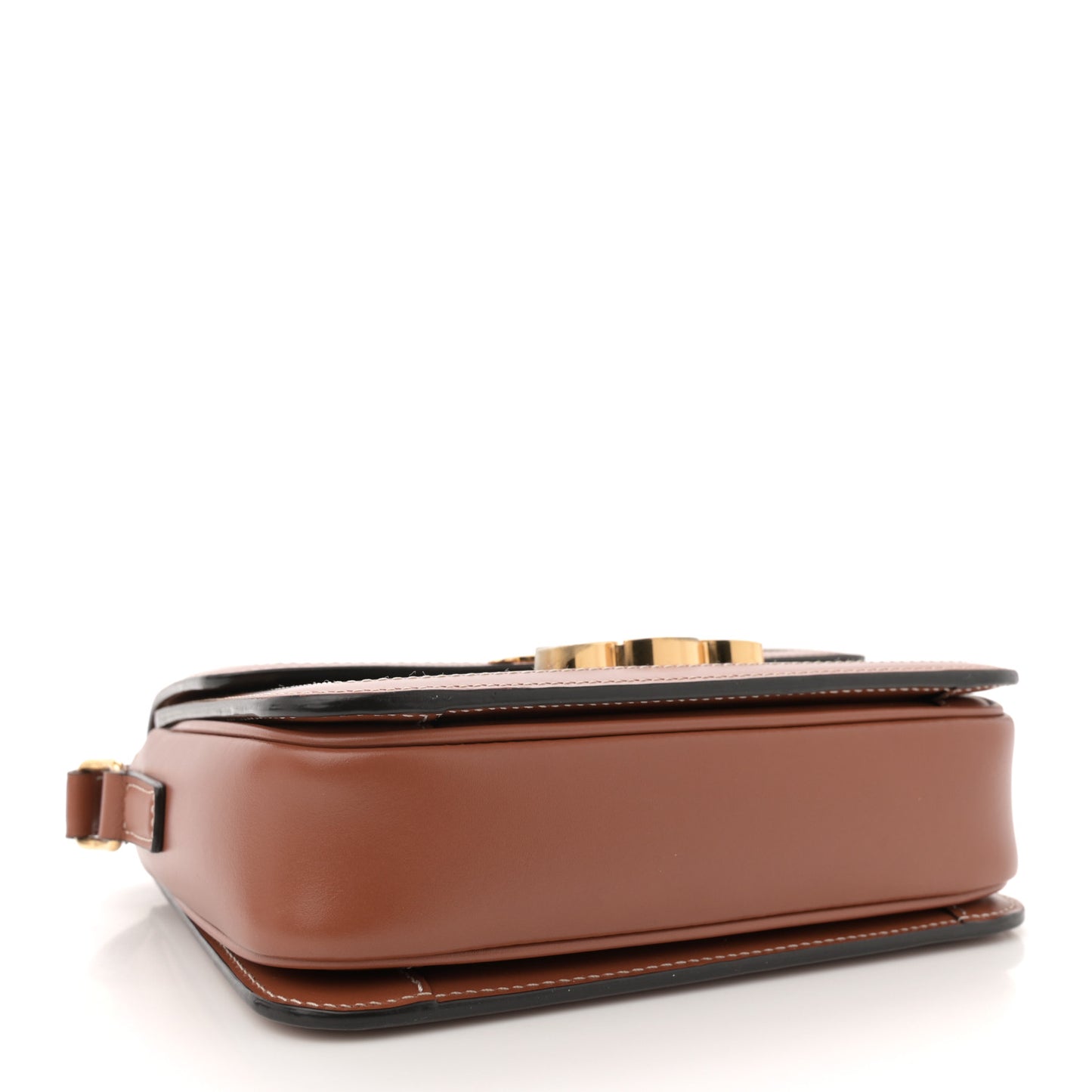 Calfskin Triomphe Canvas Teen Triomphe Bag Tan