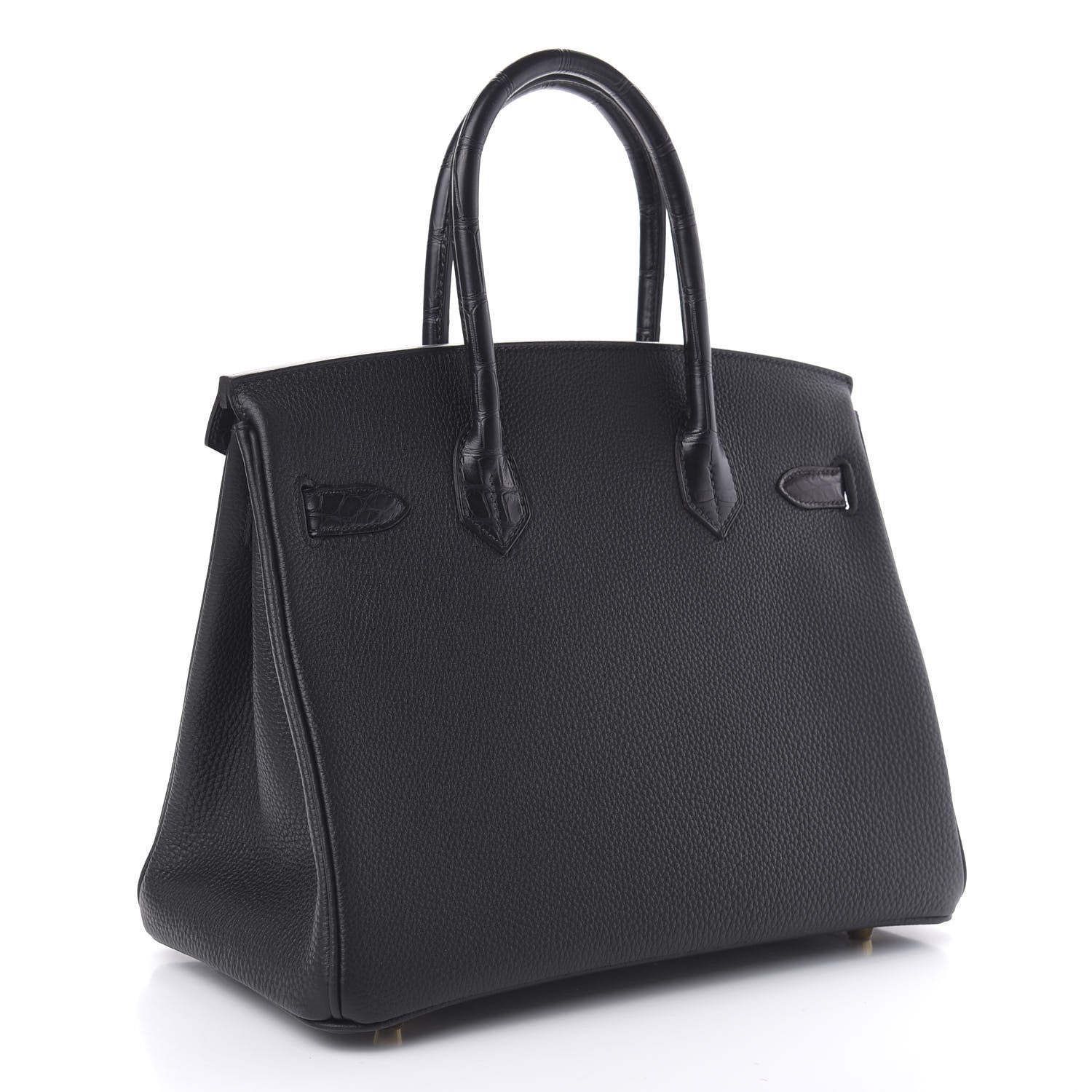 Hermes Togo Matte Alligator Birkin Touch 30 Black 3 of 32