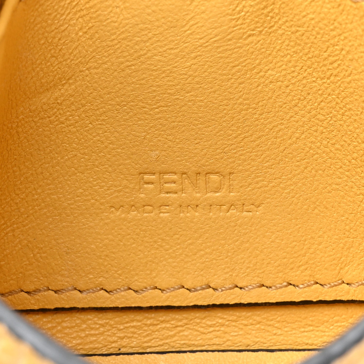Fendi Cuoio Romano Scented Nano Baguette Charm Giallo Fendi 6 of 14