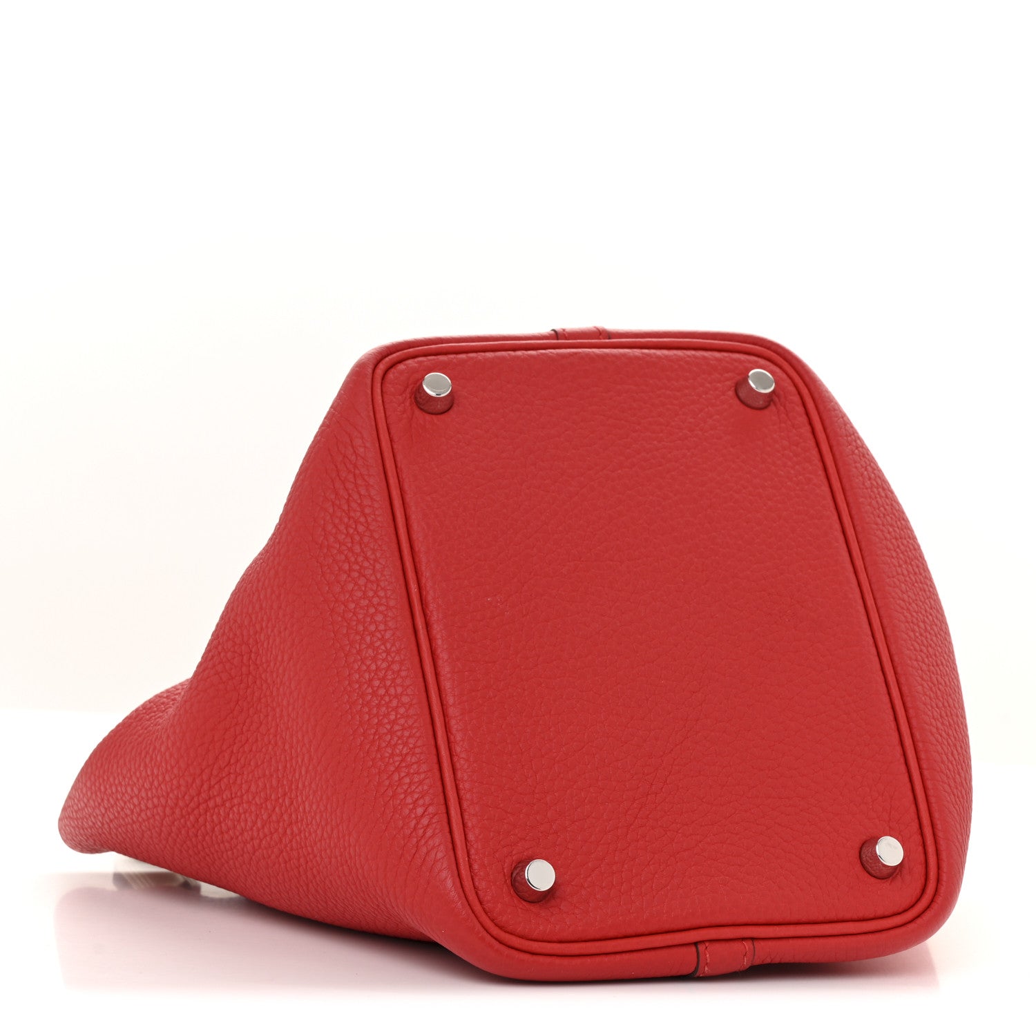 Hermes Taurillon Clemence Picotin Lock 18 PM Rouge de Coeur 4 of 11