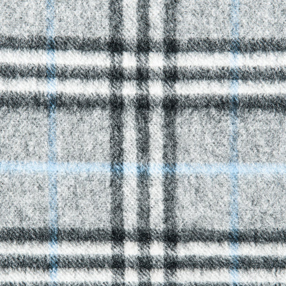 Burberry Cashmere Nova Check Fringe Scarf Grey 4 of 4
