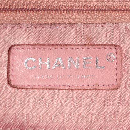 Chanel Lambskin Contrast Stitch Surpique Accordion Flap Dark Purple 7 of 7