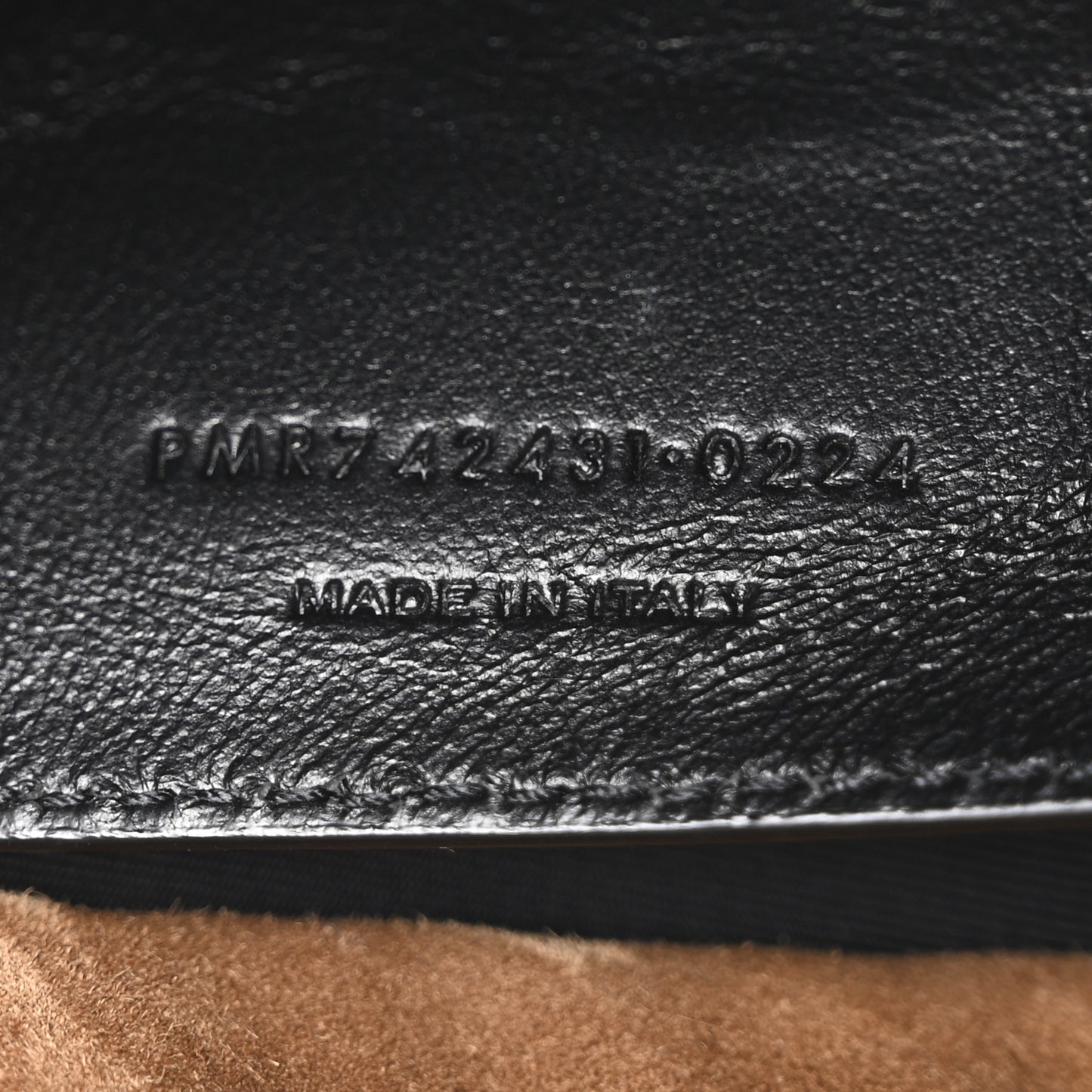 Suede Matelasse Monogram Large Jamie 4.3 Snuff