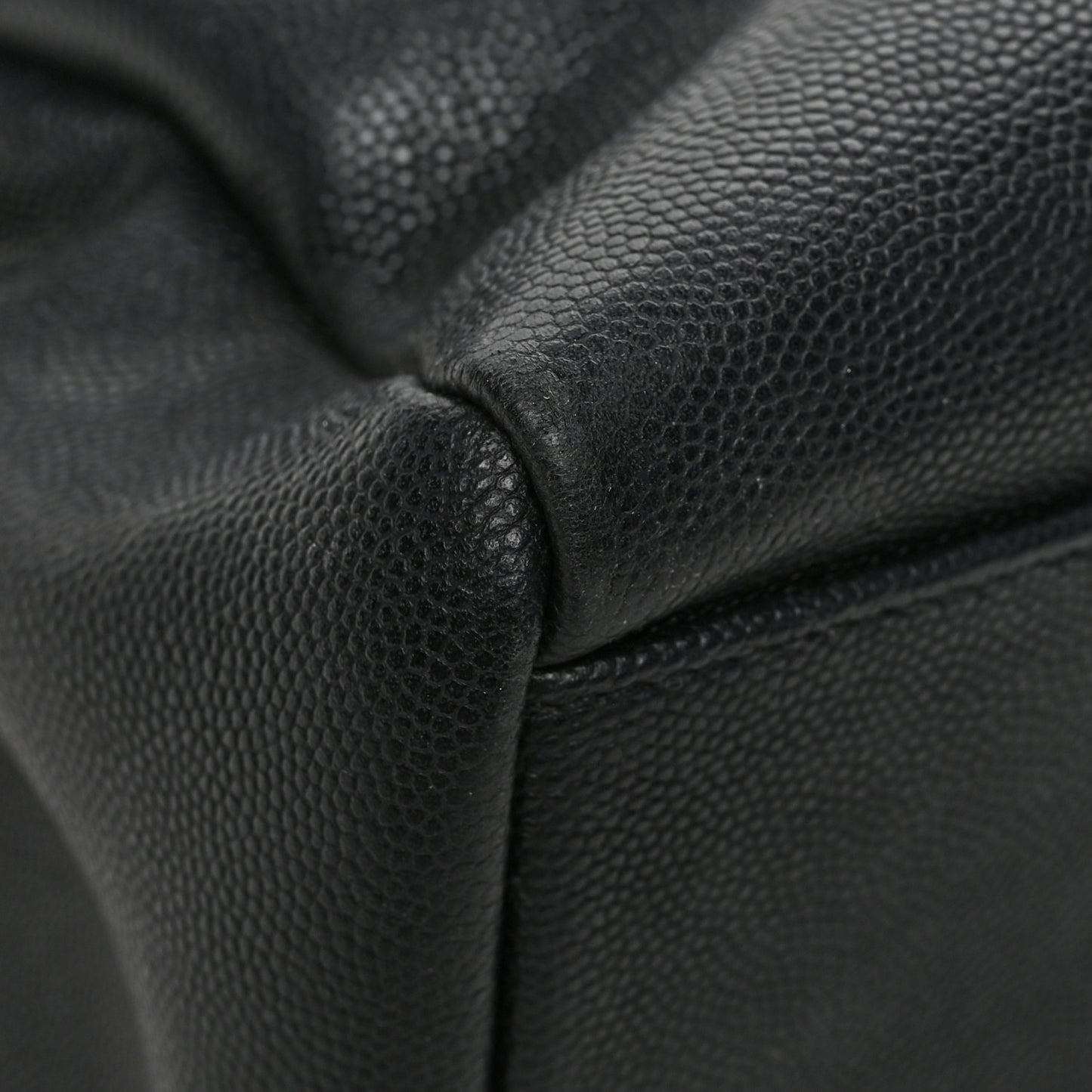 Grain De Poudre Medium West Hollywood Monogram Fold-Over Black