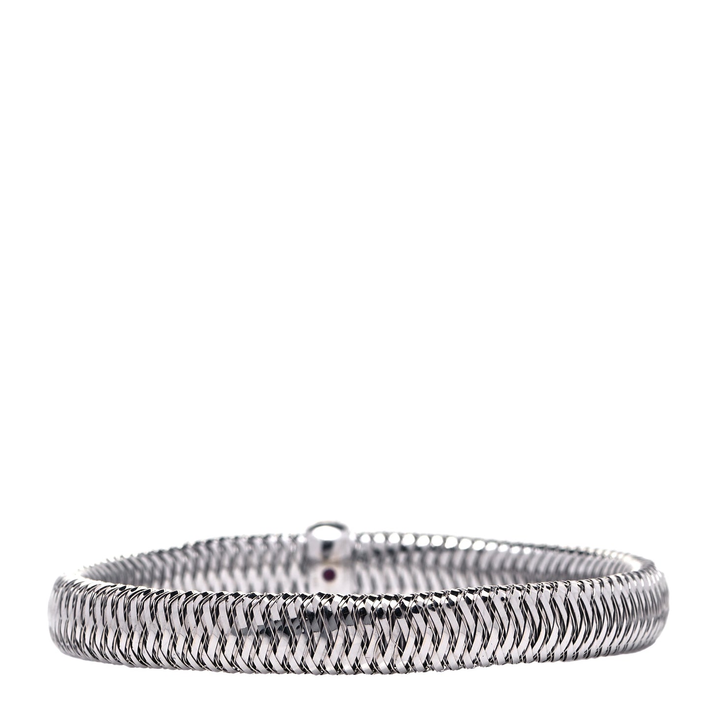 18K White Gold Diamond Medium Primavera Bangle Bracelet