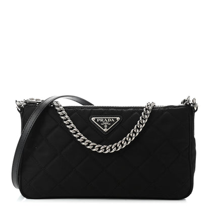 Prada Nylon Tessuto Impuntu Quilted Crossbody Bag Black 1 of 4