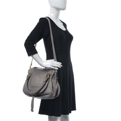 Chloe Calfskin Medium Marcie Satchel Cashmere Grey 2 of 7