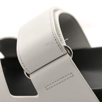 Hermes Calfskin Womens Chypre Sandals 39 White 11 of 12