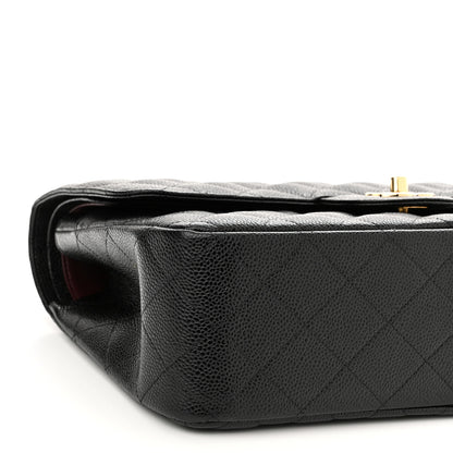 Chanel Caviar Quilted Jumbo Double Flap Black 9 of 10