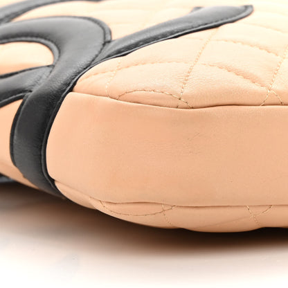 Chanel Calfskin Quilted Medium Cambon Messenger Beige Black 9 of 17