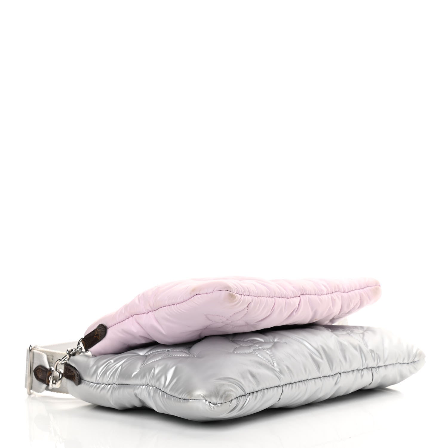 Louis Vuitton Econyl Monogram Pillow Maxi Multi Pochette Accessories Silver Pale Pink 4 of 14
