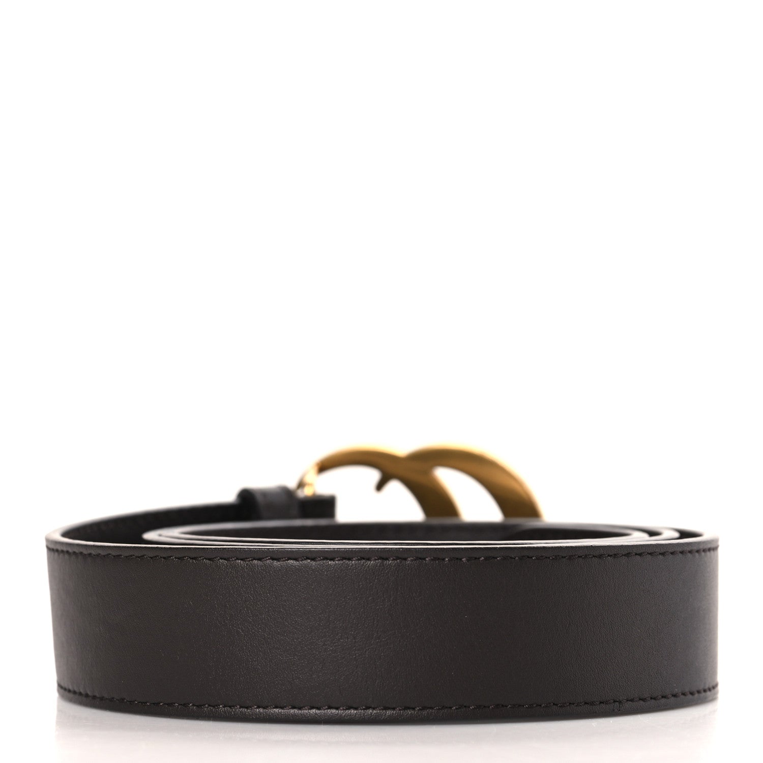 Gucci Moon Calfskin Double G 30mm Belt 85 34 Dark Cocoa 2 of 5