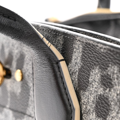 Louis Vuitton Canvas Calfskin Wild Animal Print City Steamer MM Black 10 of 13
