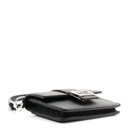 Fendi Cuoio Romano Micro Flat Baguette Black 3 of 9