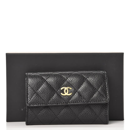 Chanel Caviar Quilted Flap Card Holder Black 9 of 9