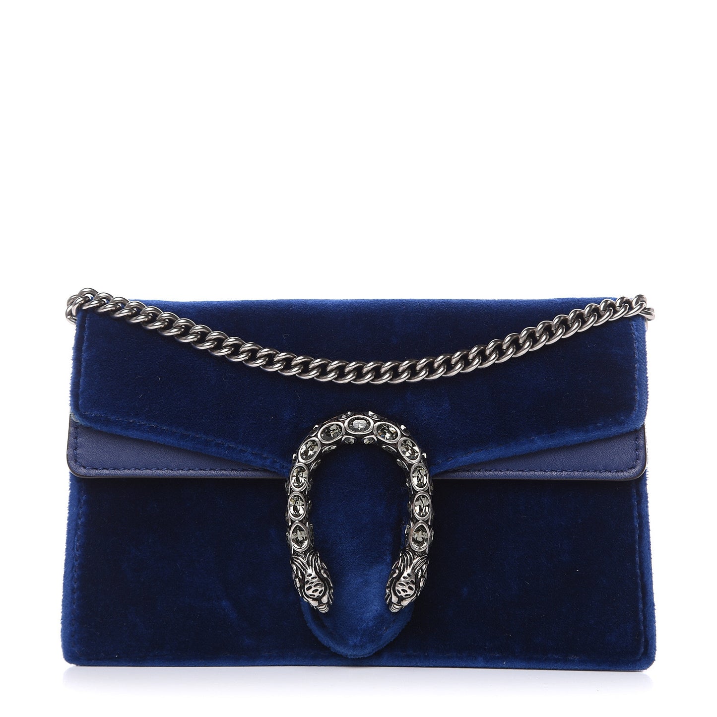 Velvet Super Mini Dionysus Shoulder Bag Cobalt