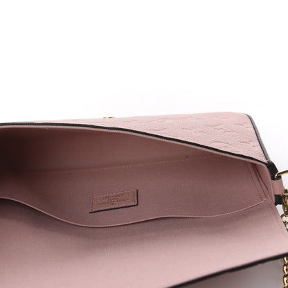 Louis Vuitton Empreinte Pochette Felicie Chain Wallet Rose Poudre 4 of 10